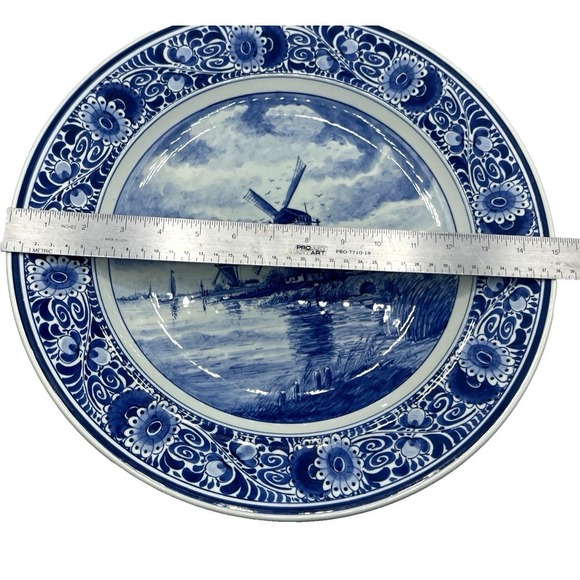 Large Delfts Blauw RAM Holland Pancake wall Plate 15\
